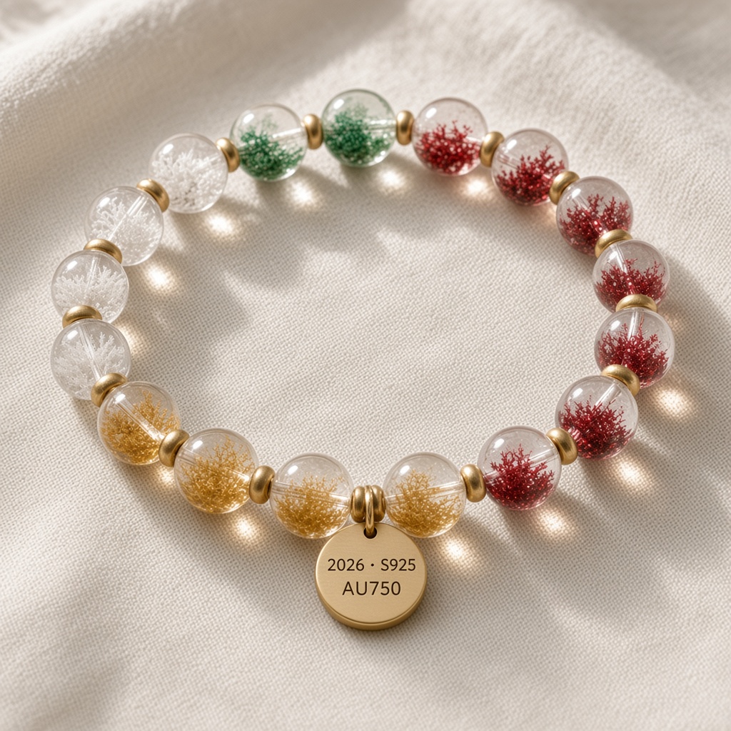 Summer Ember Phantom — round-bead bracelet
